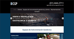 Desktop Screenshot of corporaciongeotecnica.com